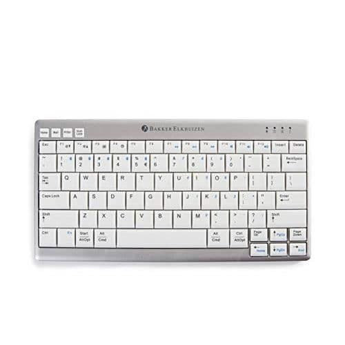 Trådlöst tangentbord - Bakker Elkhuizen - BNEU950WDE - QWERTZ - Vit-Silver - Ultraboard 950