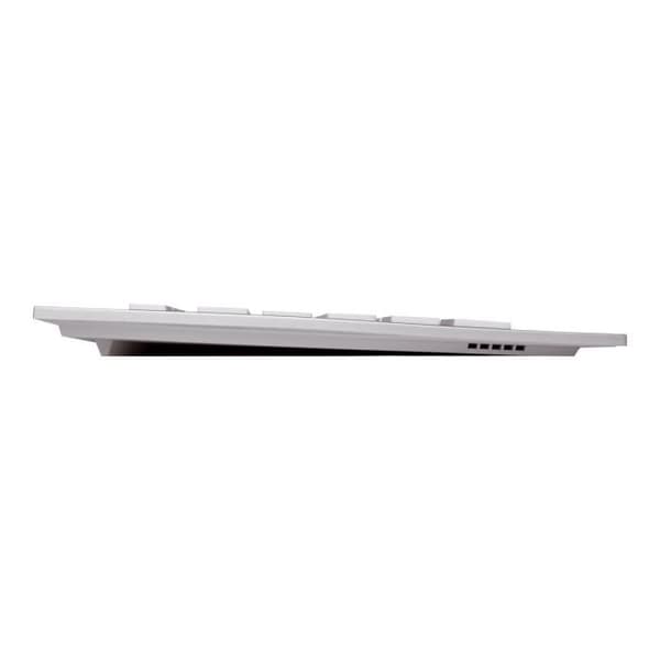 CHERRY DW 8000 trådlöst tangentbord och mus set - Schweiz - Vit, silver - Sober och elegant design