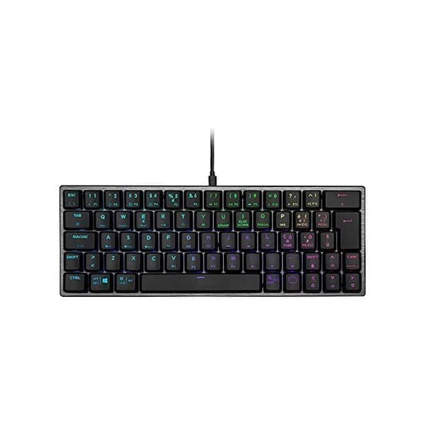 Trådat Spel Tangentbord - Cooler Master - SK620 - 60% Layout - RGB Belysning - Låga Mekaniska Kontakter