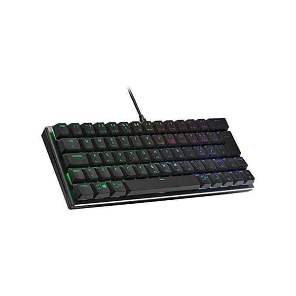 Trådat Spel Tangentbord - Cooler Master - SK620 - 60% Layout - RGB Belysning - Låga Mekaniska Kontakter