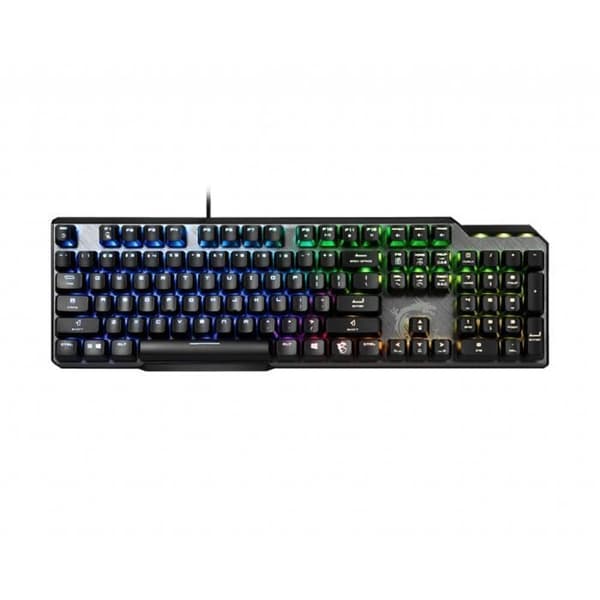 MSI VIGOR GK50 ELITE LÅDA VIT TYSK USB QWERTZ TANGENTBORD SVART, METALL