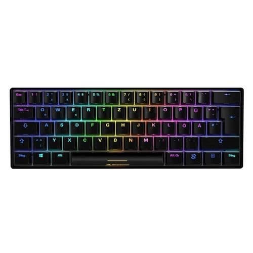 SHARKOON SGK50 S4 USB QWERTZ TANGENTBORD TYSK SVART (4044951033775)