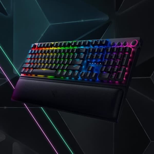 Mekaniskt tangentbord - Razer - BlackWidow V3 Pro - Trådlöst - Gul - QWERTY Svart