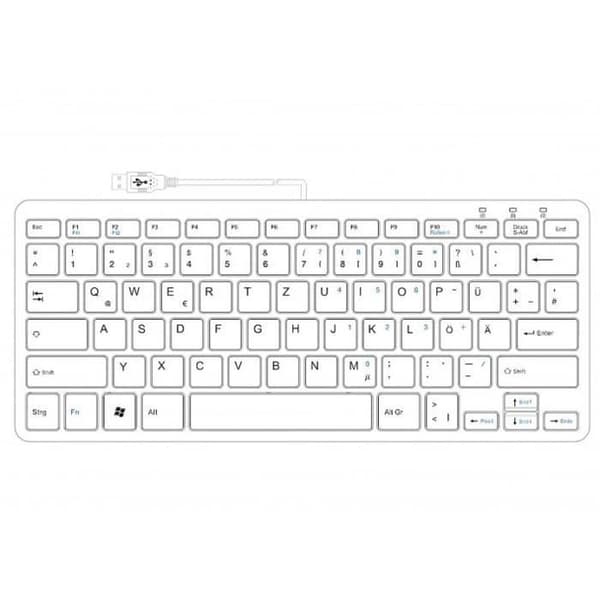 R-Go Tools RGOECQZB, Mini, Wired, USB, QWERTZ, Black