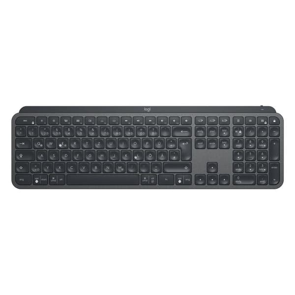 Trådlöst tangentbord - Logitech - MX Keys - Bakgrundbelyst - Bluetooth - Grafit svart