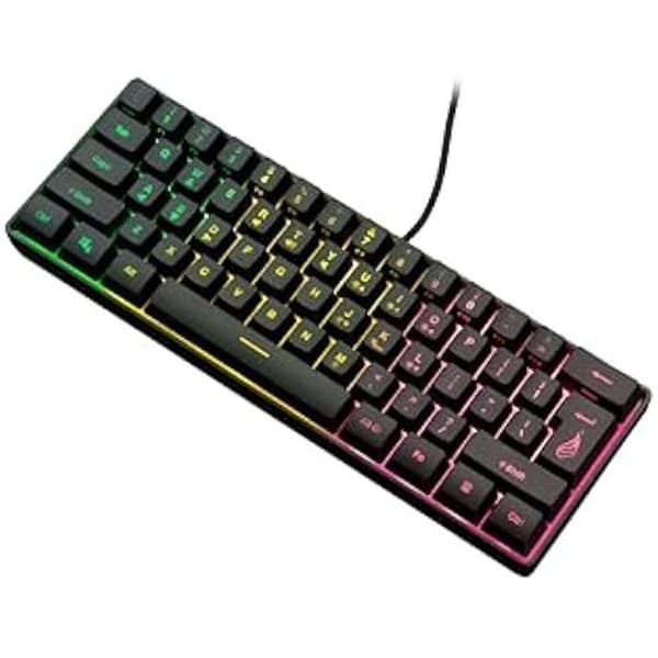 Spelklaviatur - SUREFIRE - Kingpin X1 - 60% Engelsk - RGB-bakgrundsbelyst - Antighosting 25 tangenter