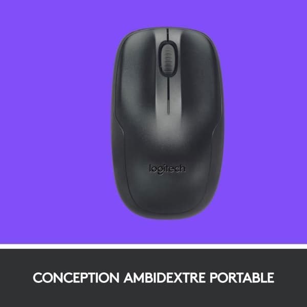 Tangentbordsmusset - Trådlös - Logitech - MK220 - AZERTY - Svart