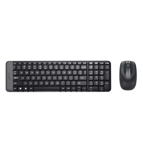 Tangentbordsmusset - Trådlös - Logitech - MK220 - AZERTY - Svart Svart