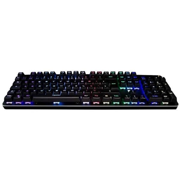 TALIUS Kimera USB QWERTY Spansk Svart - Tangentbord (trådbundna, USB, Mekaniskt tangentbord, QWERTY, RGB LED, Svart) -