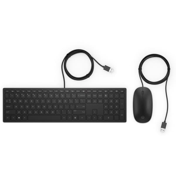 Tangentbord och mus - HP - Pavilion 400 - USB - Kolsvart - Trådad