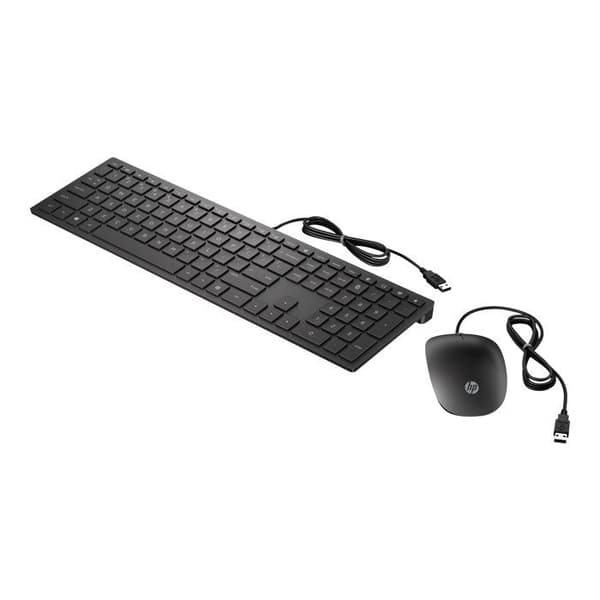 Tangentbord och mus - HP - Pavilion 400 - USB - Kolsvart - Trådad