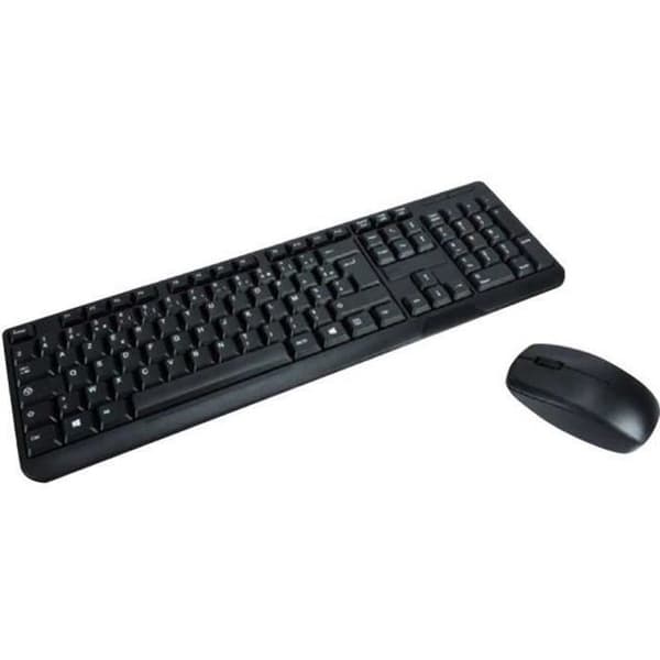 MCL trådlöst tangentbord och mus set - Svart - AZERTY - 1200 dpi Svart