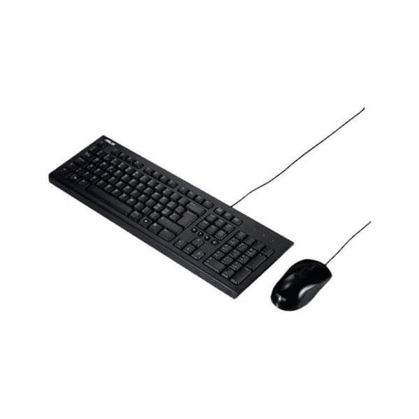 USB-tangentbord och musuppsättning - ASUS - U2000 - Kabelansluten - Svart - Spanska
