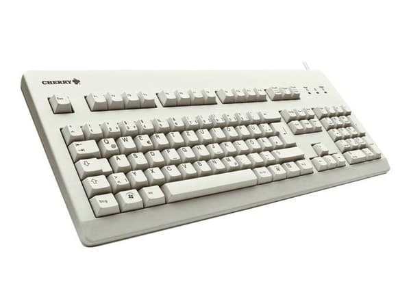CHERRY G80-3000 trådbunden PS/2 och USB-tangentbord - USA - Ljusgrå