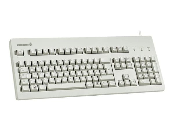 CHERRY G80-3000 trådbunden PS/2 och USB-tangentbord - USA - Ljusgrå