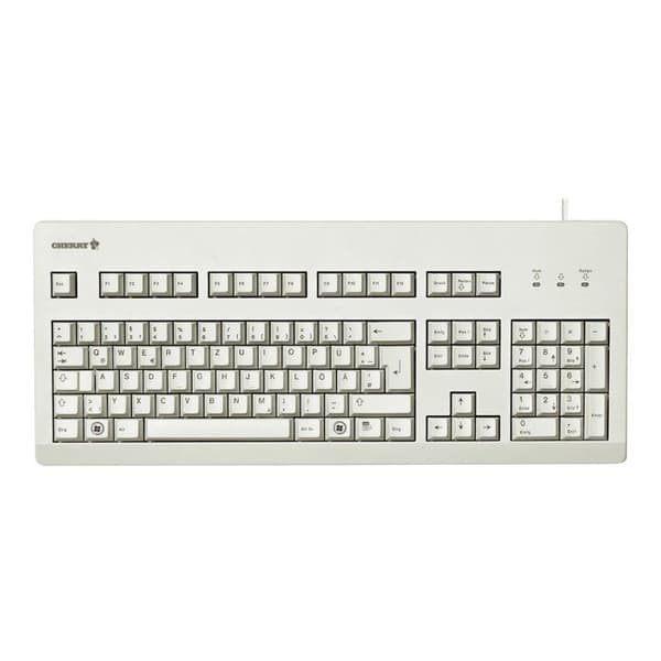 CHERRY G80-3000 trådbunden PS/2 och USB-tangentbord - USA - Ljusgrå