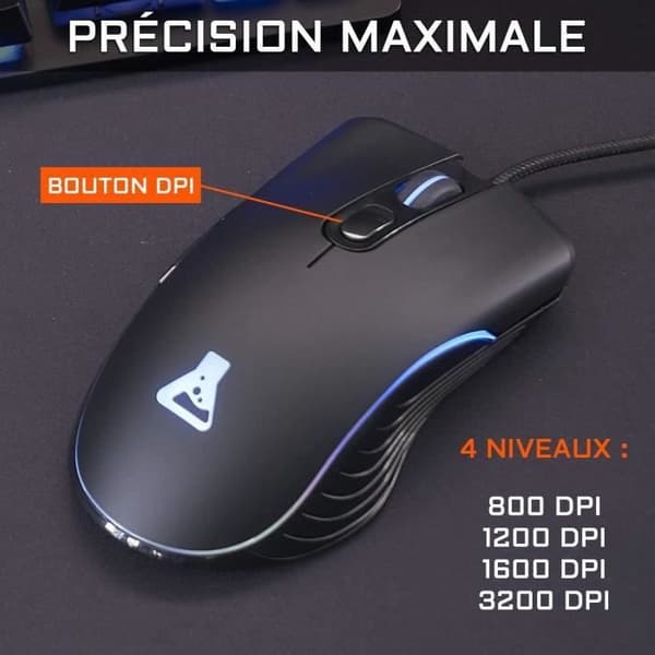 2 i 1 Gamer Pack - The G-Lab - COMBO KRYPTON - Kabelansluten mus - Kabelanslutet tangentbord