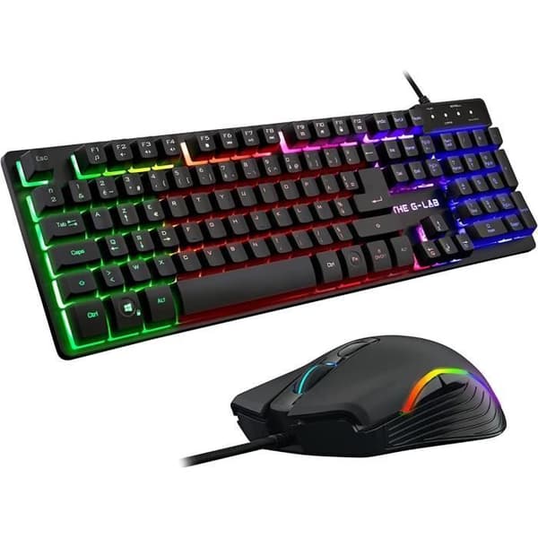 2 i 1 Gamer Pack - The G-Lab - COMBO KRYPTON - Kabelansluten mus - Kabelanslutet tangentbord