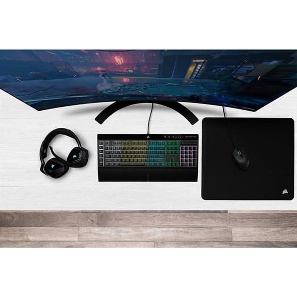 Corsair datortangentbord - CH-9226715-DE - K55 RGB PRO USB QWERTZ tangentbord German Black