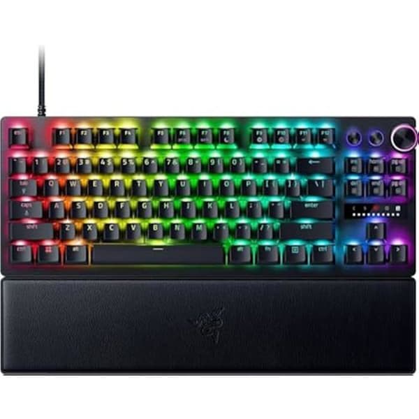 Razer Huntsman V3 Pro TKL (analoga switchar) - Tenkeyless speltangentbord - Razer Snap Tap & Quick Release (optiska switchar)