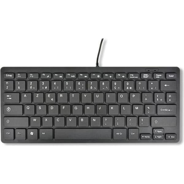 MCL-tangentbord - USB - AZERTY - Svart - Kabelanslutet - 78 nycklar