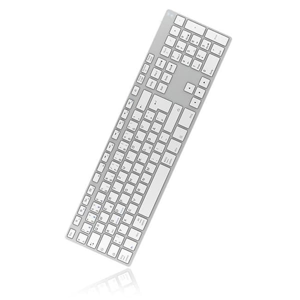 KeySonic KSK-8022BT QWERTZ trådlöst tangentbord - KEYSONIC Märke - Silver