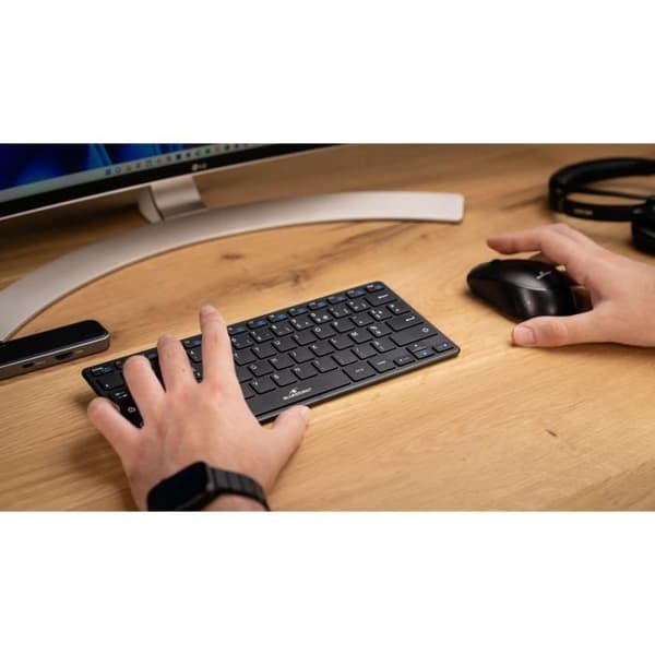 Keyboard Mouse Pack - BLUESTORK - MINI PACK - Trådlös - Kompakt - Svart