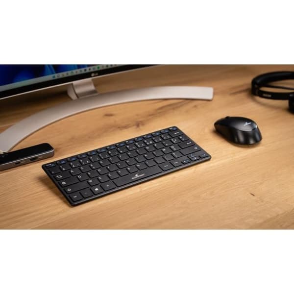 Keyboard Mouse Pack - BLUESTORK - MINI PACK - Trådlös - Kompakt - Svart
