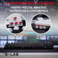 Miniatyrbild 3 av 4: Speltangentbord - The G-Lab - KEYZ MERCURY TKL - Mekanisk (röd switch) - Rainbow - Kabelansluten - Azerty - Svart
