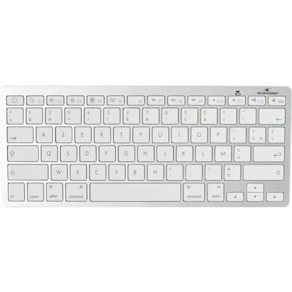 Bluetooth trådlöst tangentbord - BLUESTORK - MINI MAC - Kompakt - Mac kompatibel - Vit