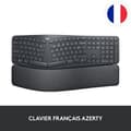 Miniatyrbild 2 av 6: Ergonomiskt tangentbord - Trådlöst - Logitech - ERGO K860 - AZERTY - Svart
