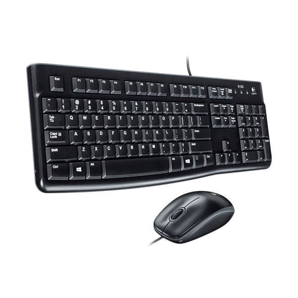LOGITECH DESKTOP MK120 USB QWERTZ TYSK SVART (920-004958)