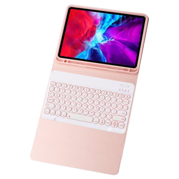 Vikbart fodral och Bluetooth Tangentbord Royal bailey YM12D för iPad 10.2(2021/2020/2019)/iPad Air 10.5/iPad Pro10.5