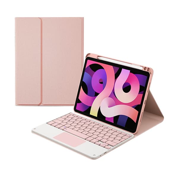 Vikbart fodral och Bluetooth Tangentbord Royal bailey HK102C för iPad 10.2(2021/2020/2019)/iPad Air 10.5/iPad Pro10.5