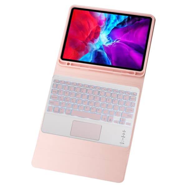 Vikbart fodral och Bluetooth Tangentbord Royal bailey PS12T för iPad 10.2(2021/2020/2019)/iPad Air 10.5/iPad Pro10.5