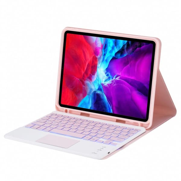 Vikbart fodral och Bluetooth Tangentbord Royal bailey PS12T för iPad 10.2(2021/2020/2019)/iPad Air 10.5/iPad Pro10.5