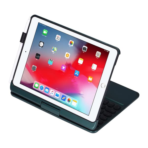Vikbart fodral och Bluetooth Tangentbord Royal bailey Q5 för 2018&2017iPad/Pro9.7/Air2