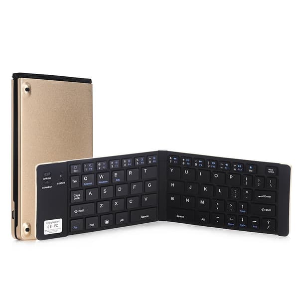 Bluetooth Tangentbord Royal bailey GK228 Aluminiumlegering Hopfällbar för iOS/andriod/Windows