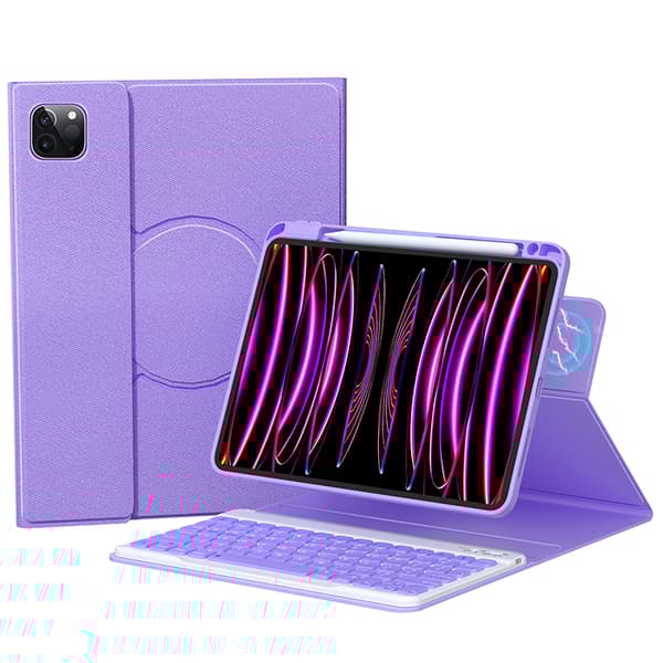 Kääntökansi ja Bluetooth näppäimistö Royal bailey HD11 för iPad Air5 10.9(2022)/iPad Air4 10.9(2020)/iPad Pro11(2022/2021/2020/2018)