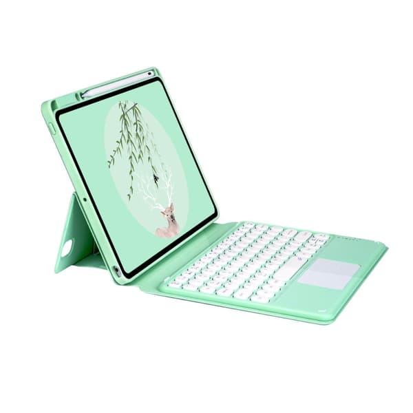 Vikbart fodral och Bluetooth Tangentbord Royal bailey SY12C för iPad 10.2(2021/2020/2019)/iPad Air 10.5/iPad Pro10.5