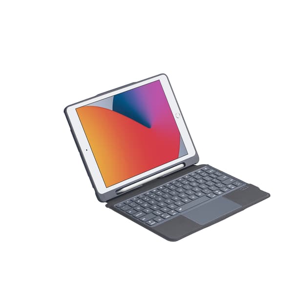 Vikbart fodral och Bluetooth Tangentbord Royal bailey T5506D för iPad 10.2(2021/2020/2019)/iPad Air 10.5/iPad Pro10.5