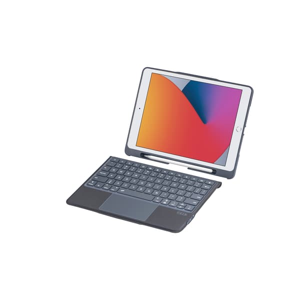 Vikbart fodral och Bluetooth Tangentbord Royal bailey T5506D för iPad 10.2(2021/2020/2019)/iPad Air 10.5/iPad Pro10.5