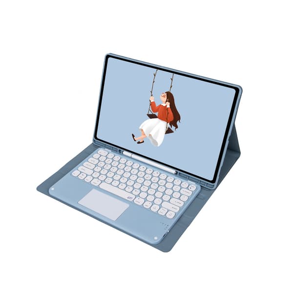 Vikbart fodral och Bluetooth Tangentbord Royal bailey YM-T970C för Samsung Tab S7+ 12.4" T970/Samsung Tab S7 FE 12.4" T730/Samsung Tab S8+ 12.4" X800