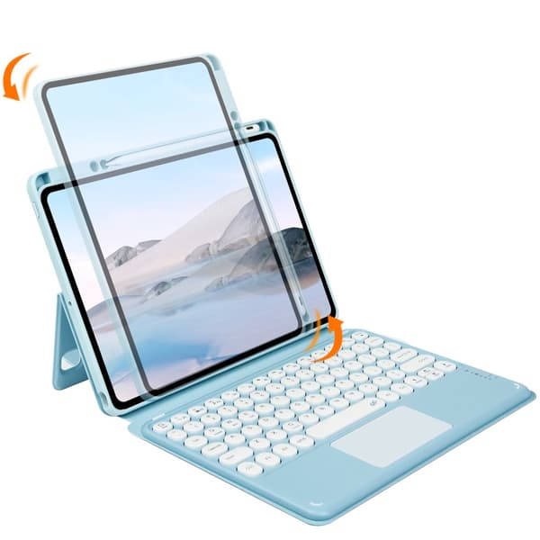 Vikbart fodral och Bluetooth Tangentbord Royal bailey SY209C-1 för iPad10th (2022)10.9
