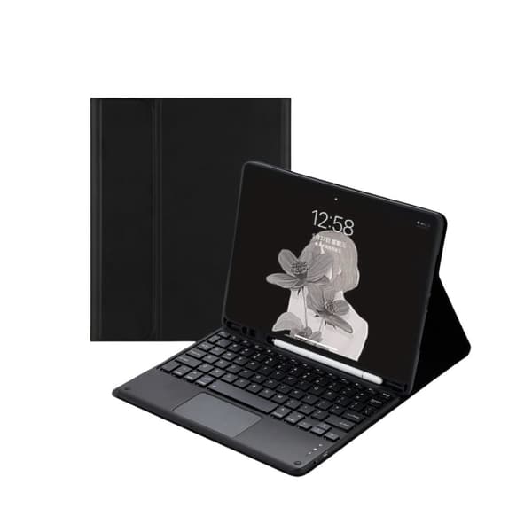 Kääntökansi ja Bluetooth näppäimistö Royal bailey TSC-X510 för Samsung tab S9 FE 10.9" X510/S9 11" X710/S8 11" X700/S7 11" T870