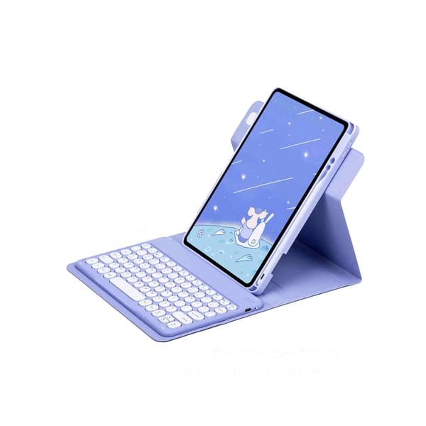 Vikbart fodral och Bluetooth Tangentbord Royal bailey PD-D12 för iPad 10.2(7th/8th/9th)/iPad Air 10.5/ Pro10.5