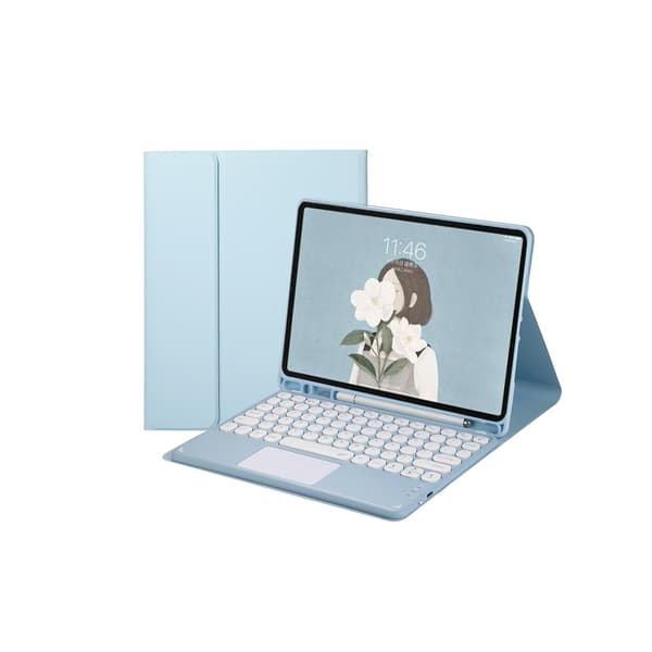 Vikbart fodral och Bluetooth Tangentbord Royal bailey TY131C för iPad Air 13(2024)/iPad Pro 12.9''(Gen3/4/5/6th)