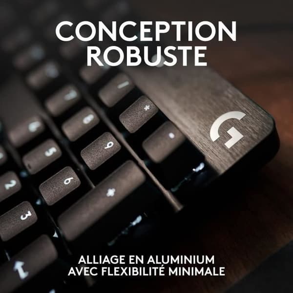 Speltangentbord - Kabelanslutet - Logitech G - G413 SE - Stor storlek - Mekaniskt - AZERTY - Svart