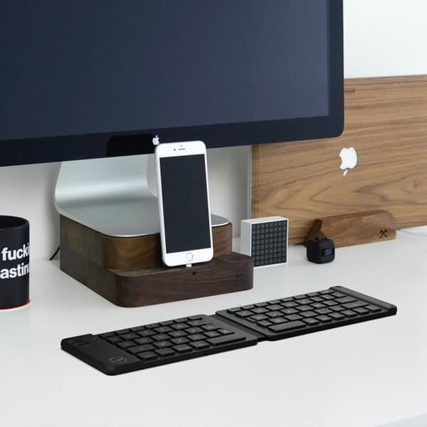 Vikbart bluetooth-tangentbord - MOBILITY - Svart - Azerty