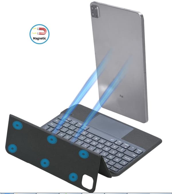 Kääntökansi ja Bluetooth näppäimistö Royal bailey J3128D för iPad 10th 2022 10.9